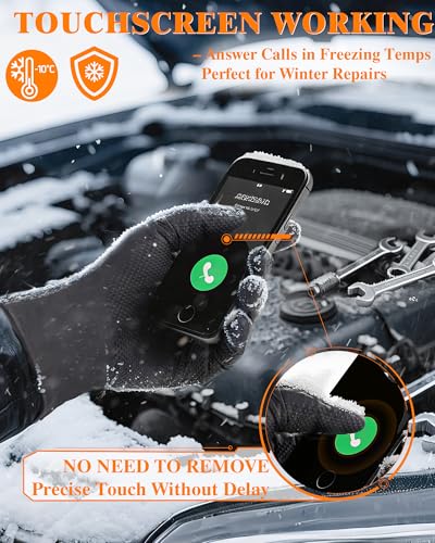 wcy 9 Mil Heavy Duty Disposable Nitrile Gloves, Black Large, Diamond Grip | 80 Ct Disposable Latex Free Chemical Resistant Thick Rubber Gloves for Mechanic,Auto Repair,Industrial,Food Processing - color: Black-80, size: Large