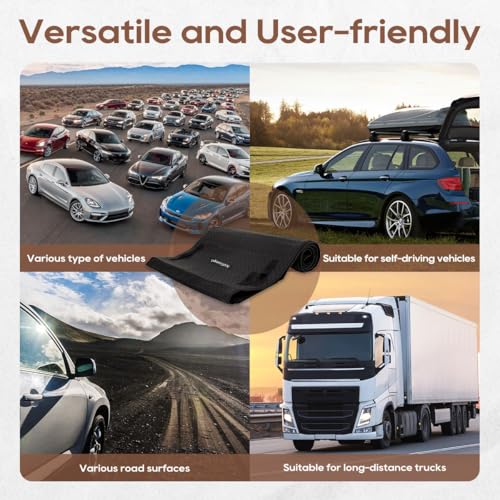 60''x28'' Portable Rolling Creeper Mat, All Terrain Zero Ground Clearance Under Car Repair Mat for Working on Uneven Surfaces (1)