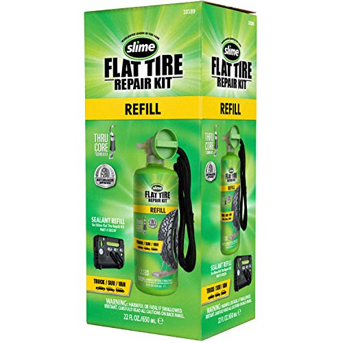 Slime 10189 Sealant Replacement Cartridge Only for The Truck Flat Tire Repair Kit, 22oz - style: Truck Refill