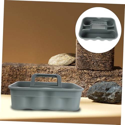 Handheld Plastic Basket with Handle Large Capacity Storage Organizer for Cleaning Tools Car Detailing and Bath Use Lightweight Plastic Design for Easy Portability
