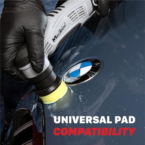 Maxshine M0312 V2 Cordless Mini Polisher – Lightweight DA & Rotary Buffer for Cars, Trucks & Boats, 6-Speed Portable Detailing Tool for Scratch Repair, Headlight Restoration, Swirl Removal & Waxing