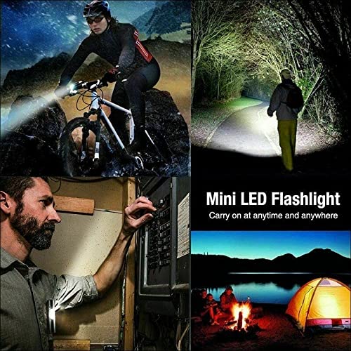 Wrrozz Led Flashlight Rechargeable USB Mini Torch Light, Ultra Brightest Small Flash Light Handheld Pocket Compact Portable Tiny Lamp with Side Lantern, High Powered Tactical Travel Flashlights 1 Pack - size: A-1 pack