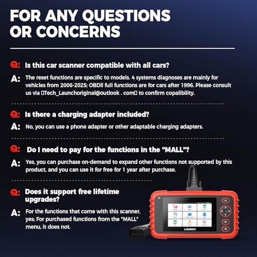 LAUNCH OBD2 Scanner CRP129X V3.0 Elite Scan Tool, 12 Resets Lifetime Update | Upgrade of CRP123X, ABS/SRS/Transmission/Check Engine Car Code Reader, FCA AutoAuth & Auto VIN, CANFD DoIP, 8.1 Android