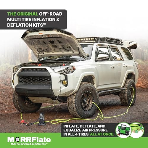 MORRFlate MF Flexi Pressure Pro Digital Tire Pressure Gauge with Purge Valve, 16" Hose, and Rip Away Molle Panel Carrying Bag