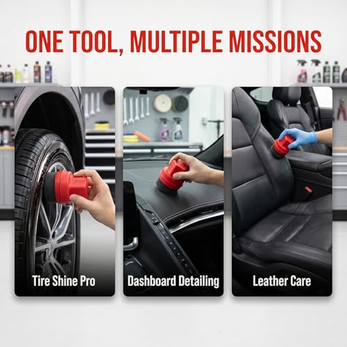 Tire Shine Applicator Pad, Durable and Reusable Tire Dressing Applicator Pad for Applying Tire Shine