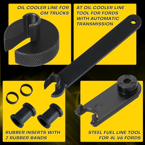 26PCS Fuel Line Disconnect Tool Set | Ac Line Disconnect Tool, Fuel Line Removal Tool, Professional Fuel, A/C, Transmission Line Removal Set with Disconnect Pliers