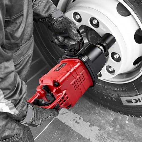 XIIW 1 Inch Air Impact Wrench, Up to 4000 ft-lbs High Reverse Torque | 27.6lbs Lightweight 1'' Impact Gun w/ 2 D Handles 3800RPM Pneumatic Impact Wrench for Heavy Duty Repairs - size: 1 Inch | 4000 ft-lbs
