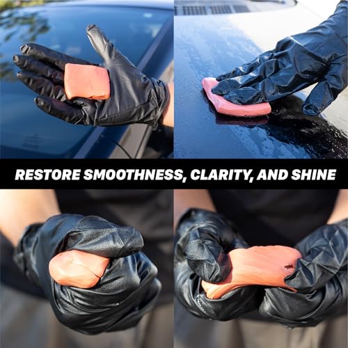 Maxshine 2-Pack Magic Clay Bar (50g Each) – Fine Grade Material for Car Clay Bar Auto Detailing – Cleans & Removes Surface Contaminants Paintwork, Glass, Plastic, Metal Surface - style: 2-Pack Fine Grade