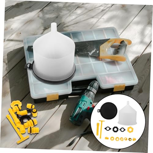 Vaguelly 1set Spill Coolant Filling Funnel Kit for Easy Radiator Fluid Handling Compatibility for Various Car Models Efficient Coolant Fill Workspace