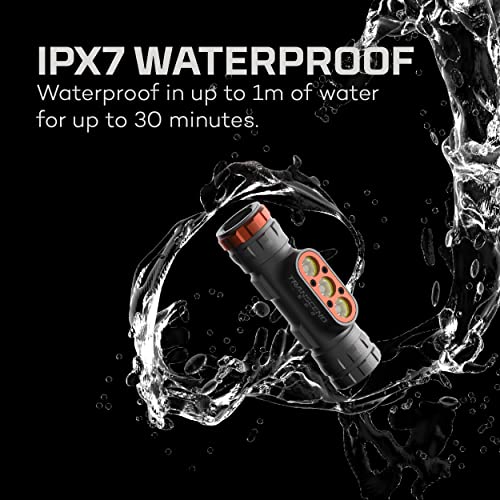 NEBO Transcend 1500 Rechargeable Headlamp | 1,500 Lumens, 5 Light Modes, Detachable Magnetic Work Lamp, Waterproof, Bright LED Head Light for Hiking & Camping, Includes USB Charging Cable - style: 1500 Lumen