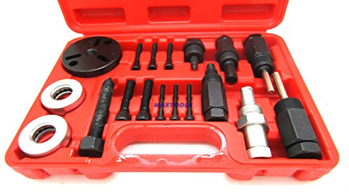 18PC A/C COMPRESSOR CLUTCH HUB PULLER PLATES TOOLS