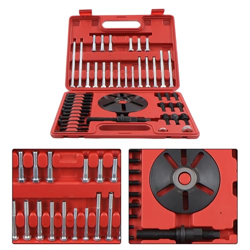 Harmonic Balancer Puller and Installer Kit Crankshaft Pulley Disassembly Installation Tool Set with Metric and Standard Threads