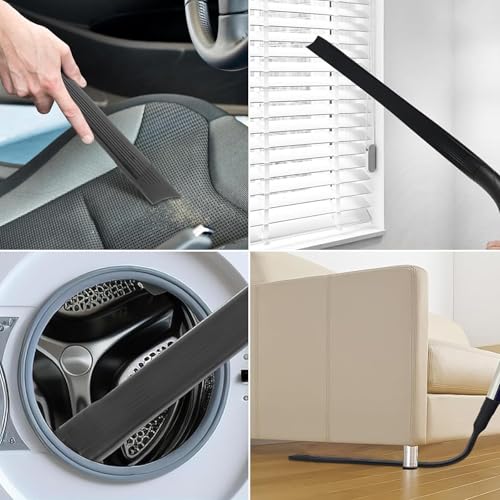 Anboo 1.25 inch Flexible Crevice Tool for Vacuum Hoses Accepting 1 1/4"(32mm) inner Diameter Attachments 24.4inch
