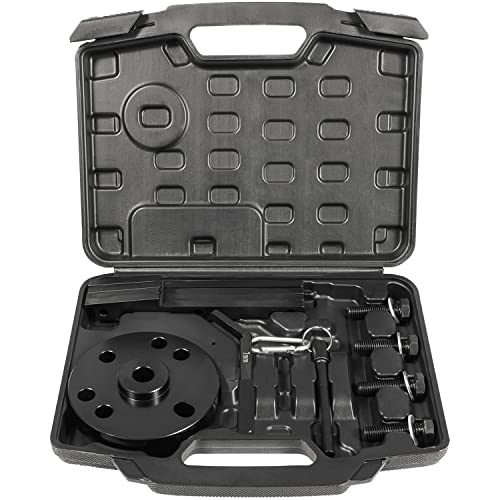 3163021 Cam Timing Tool Kit+3163530 Engine Brake Adjustment Tool 7MM for Cummins ISX QSX X15 Engine 2007-2017 with Injector Cam Puller Carrying Case Replaces 3163069 3163020 Heavy Duty Steel (15 PCS)