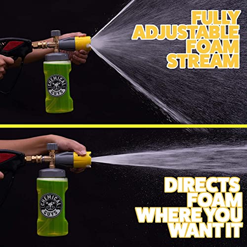 Chemical Guys, Big Mouth Foam Cannon & Blueberry Snow Foam Wash Soap Kit | Pressure-washer foam cannon paired with blueberry snow foam soap for thick, clinging, scratch-free suds - style: EQP324 KIT