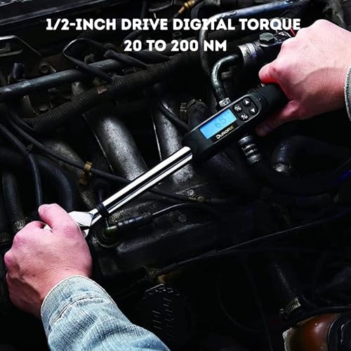Durofix RM607-4S 1/2 (14.8 to 147.5 ft-lbs.) Digital Torque Wrench with Buzzer and LED Flash Notification ISO 6789 Standards with Certificate of Calibration
