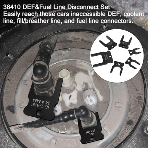 DEF&Fuel Line Disconnect Tool Set, DEF Line Disconnect Tool | Easy Access to Breather/Fuel/Coolant/DEF,Compatible with 2012+ Ford Chevy Silverado Tahoe Suburban GMC Sierra Yukon