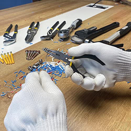 BOOSDEN 5 Pack Small Needle Nose Pliers Jewelry Pliers 5 Inch | Jewelry Making, Spring Loaded, Electronics, Tiny Mini Needle Nose Plier with Wire Cutter Bulk Serrated Edge Micro - size: 5" (5 Pack)