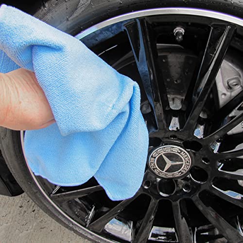 Microfiber Auto Detailing Kit Compact Collapsible Water Bucket Cloth Wash Mitt Vehicle Exterior Cleaning Set