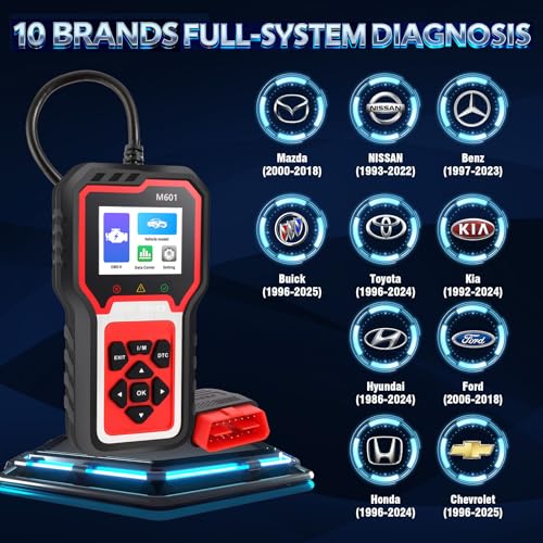 Enhanced OBD2 Scanner Diagnostic Tool - Enhanced Check Engine Code Reader with Reset, Full OBDII Functions & Live Data for All OBDII Cars 1996+,Home/DIY Scanner for car