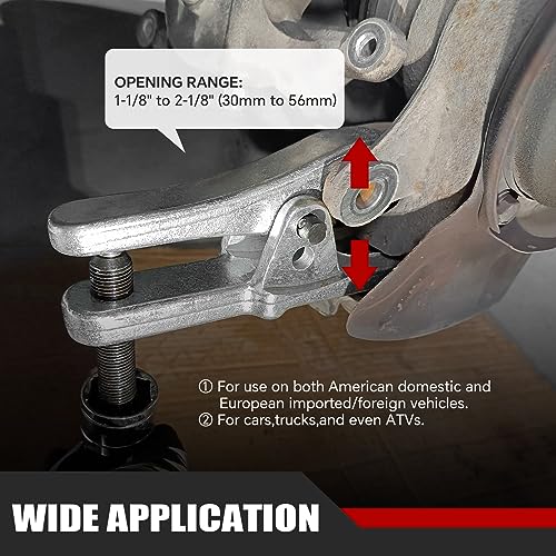 ATPEAM Universal Ball Joint Separator | Heavy Duty Remover Tool for Separating Arms, Tie Rods, and Ball Joints on Cars, Trucks, ATVs