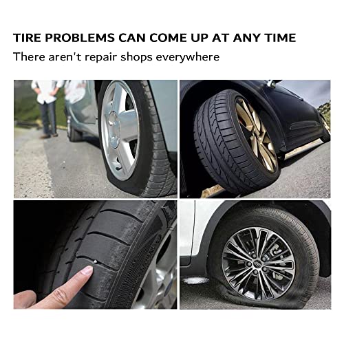 OFBAND 30PCS 4" Car Heavy Duty Tire Plugs,Black Tire Repair Plugs with Strong Viscosity for Fixing Flat Tire,Universal Rubber Tire Plug Kit Fits Car Truck SUV Motorcycle with Tubeless Tire