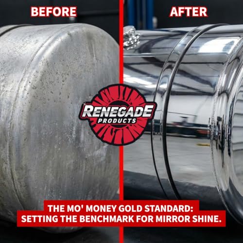 Renegade Products Mo’ Money Gold Standard Bundle | Complete Aluminum & Stainless Steel Polishing Kit with Buffing Wheels, Compounds, Q16 Spray Polish & Sanding Discs | High-Luster Mirror Shine System