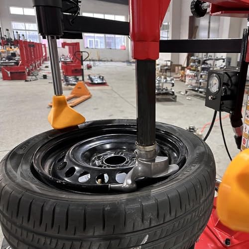 KATOOL 2.0HP Tire Machine Combo Double Assit Tire Changer Machine with Wheel Balancer Machine (830+760) - color: Red
