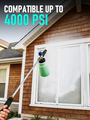 MEKOH Foam Cannon for Pressure Washer, Thick Snow Car Wash Foam Gun with 1.1mm Orifice & 1/4" Quick Connect, Pressure Washer Soap Cannon Attachment for Auto Detailing, Big Mouth Foam Blaster, 4000 PSI - size: 1.1mm