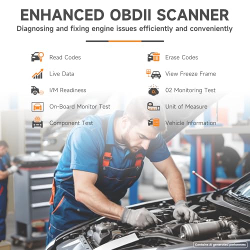 FOXWELL NT201 OBD2 Scanner Code Reader for Cars and Trucks - Reset Check Engine Light, Read and Clear Fault Codes, Live Data Diagnostic Tool for All Cars Since 1996