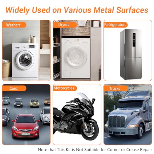 135pcs Dent Puller Kit, Paintless Dent Removal Kit for Dent Repair, Car Dent Repair Kit with T-Bar, Bridge Puller, Golden Lifter, Car Dent Remover for Car Refrigerator Door Ding Repair