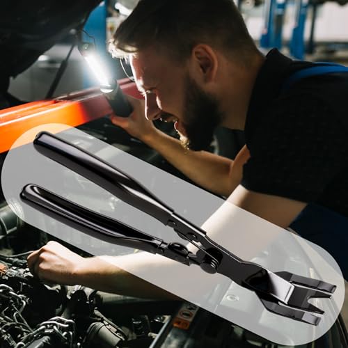 1PCS Car Clip Pliers Tool, Panel Clip Pliers Set Fastener Remover, Auto Retainer Clip Trim Rivet Removal Tool, Auto Door Car Upholstery Trim Clip Removal Tool (Black) - color: Black - 1 Pcs Clip Removal Plier
