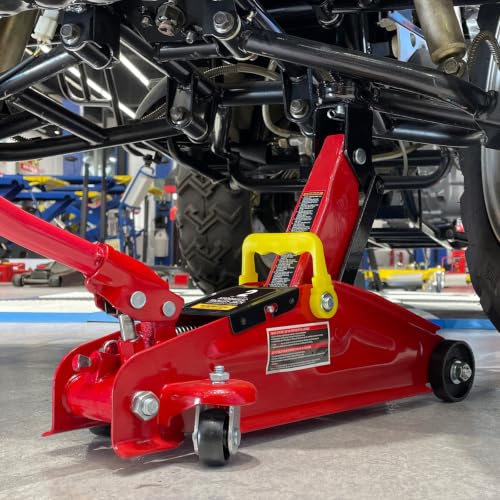 BIG RED 1.5 Ton Hydraulic Floor Jack, Trolley Service/Floor Jack with Case | Lifting Range 5.6"-13", Fit Sedans Automotive for Maintenance and Service - size: 1.5 ton with case