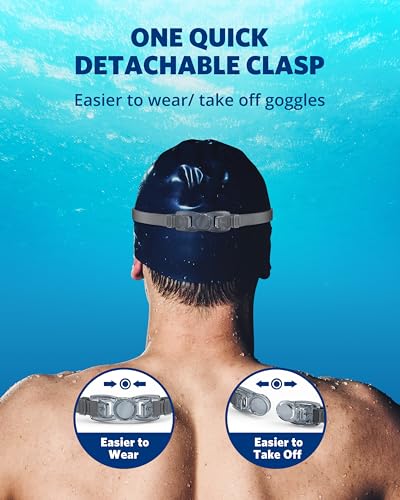 Aegend Swim Goggles, Swimming Goggles No Leaking Full Protect Adult Youth - color: Gray Silver