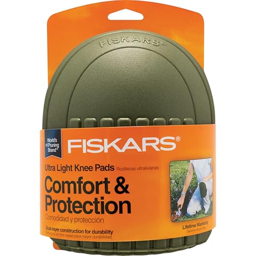 Fiskars Lightweight & Durable Knee Pads for Gardening and Housework - with Comfortable Padded Foam Cushioning - size: 1PacK