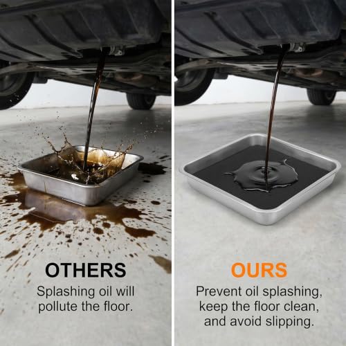 4 Pcs 22'' Oil Drain Splash Pad, No Splatter Pad Square Pads | Anti Splash Oil Change Mat for Car Changing Oil Transmission Drain Pan