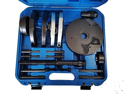 INTBUYING 20PCS Wheel Hub Bearing Unit Tool Set Installer Removal Automotive Mechanics Tool Kit Heavy Duty Bearing Splitter with Case 82mm