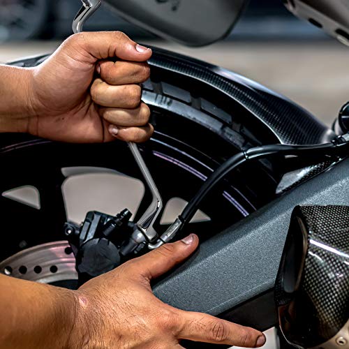 DURATECH Offset Box Wrench Set, Metric, 9-Piece, 6-23mm | 75-Degree, CR-V Steel, Organized in Rolling Pouch - color: Chrome-plated