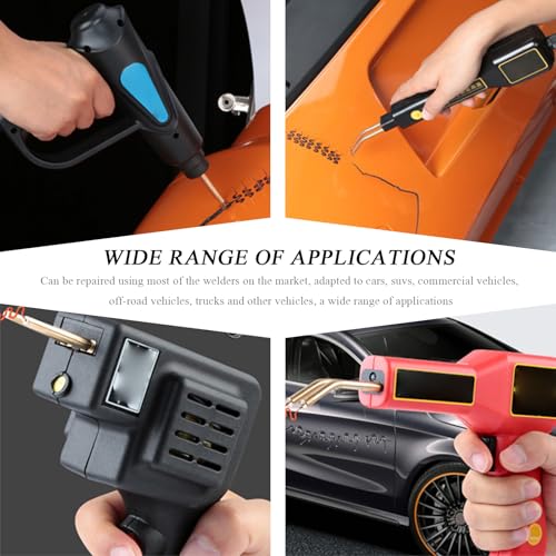 1000PCS Hot Staples Welding Rods, 0.6mm 0.8mm Wave Shape Bumper Dashboard Repair Welding Wire, Metal Plastic Welding Staples Supplies for Machine Repair, Car Accessories - color: 1000pcs