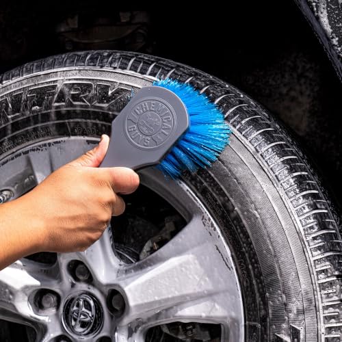 Chemical Guys ACCG05 Big Blue Stiffy Heavy Duty Tire & Upholstery Cleaning Brush, (Safe for Cars, Trucks, SUVs, RVs, Motorcycles, & More) Blue
