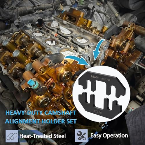 ReluxGo 303-1248 Camshaft Holding Tool Kit with Tension Tool, Engine Timing Alignment Holder Set with Cam Holder 303-1530 Chain Tensioner Holder Compatible with 3.5L 3.7L 4L Ford Lincoln Mercury - size: 303-1248
