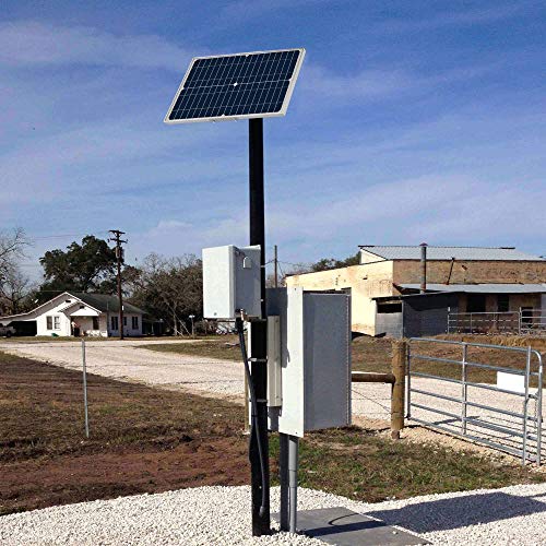 12V 30W Solar Battery Trickle Charger & Maintainer - Waterproof 30 Watt Solar Panel Built-in Ultra Smart MPPT Charge Controller + Adjustable Pole Mount Brackets for Pole Dia 1.5-3.0inch/40-80mm - size: BC-30W-PM PRO