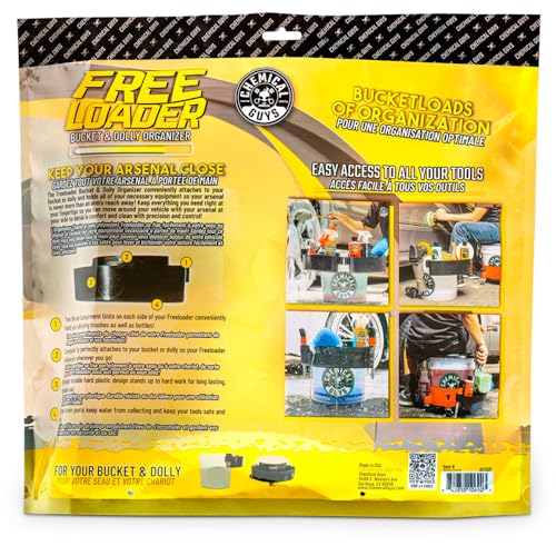 Chemical Guys, Freeloader Bucket Dolly & Detailing Supply Organizer, Black