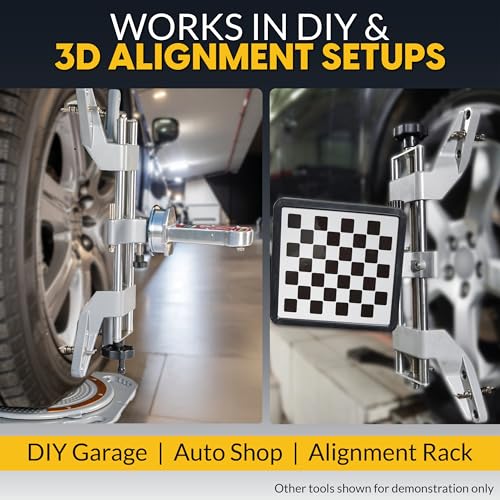 AutoSolo Wheel Alignment Clamp 11-25 Inch Rims with Magnetic Adapter - 3D Alignment System Compatible Tool for Camber Caster Gauge (4 Pack) - size: 4 Pack