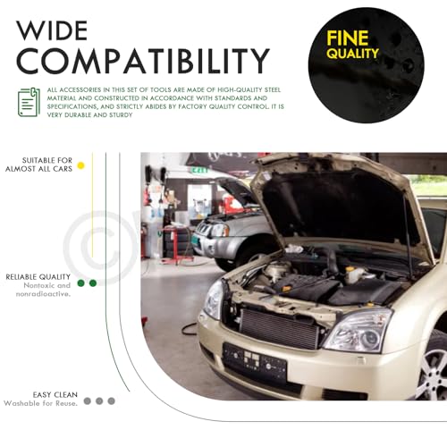 Keadic 28Pcs Oil Drain Plugs with Aluminum Washer Gasket, Oil Drain Plug Assortment Kit, 6 Sizes Oil Drain Plug Gasket Oil Pan Drain Nut Kit for Most Cars