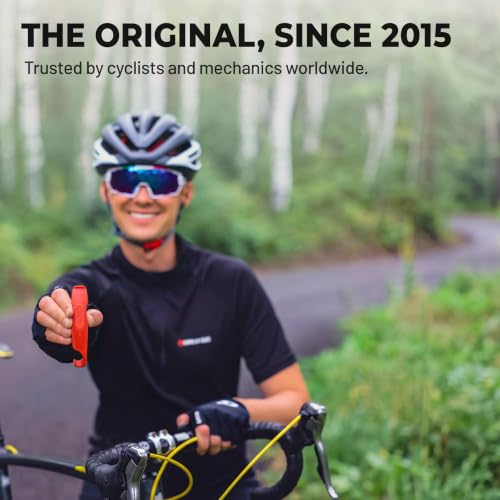 Gorilla Force Bike Tire Levers Set, Easy-to-Use Bicycle Tire Levers Tool Set for Removal, Changing, and Repair – Strong No-Scratch Plastic for Road, MTB, and Mountain Kits (Lava Red) - style: 4 Pack (Lava Red)