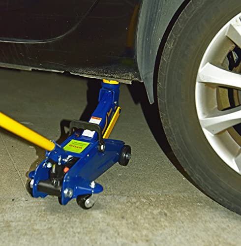 AAIN 2-Ton Hydraulic Floor Jack, 4,000 lb Capacity | Low-Profile Service Jack| Hydraulic Trolley Design| Home Garage & Repair Shop Use| Blue - color: Blue, style: 2 ton