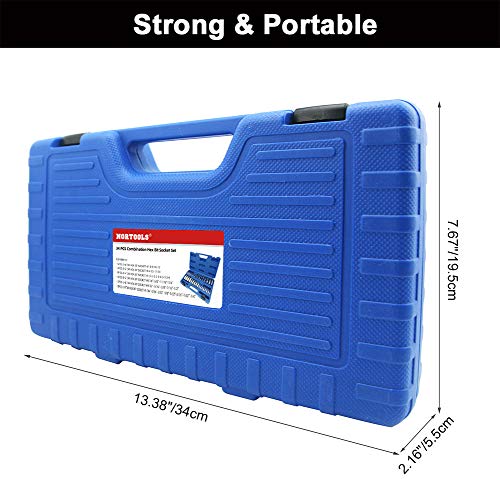 Master Hex Bit Socket Set S2 Steel Allen Sockets Bit SAE and Metric Torx Bit CRV Socket Tool Allen Wrench Bit Kit 1/2" 3/8" 1/4" Drive Automotive Bike Motorcycle and ATV 34 Pieces