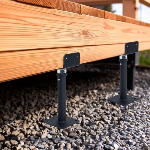 4 Pack U-Shaped Floor Jack, Heavy Duty Adjustable Steel Telepost with U-Head for 4x2, 4x4, 4x6 Joists, 9-13 Inch Adjustment Range, Screw Jack Post for Beam Support & Leveling - size: 9-13