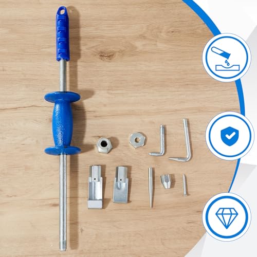 Zonon 9 Piece 5 lb Sliding Hammer Dent Puller, Body Repair Tool Set, Used to Repair Hail Dents and Creases, Suitable for Metal Surfaces of Cars and Refrigerators